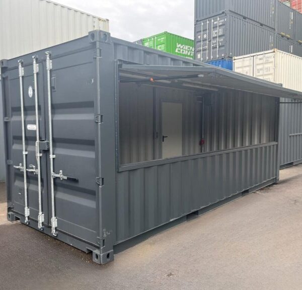 20 Fuß Bar-Container – Umbaubasis mit Seitenöffnung