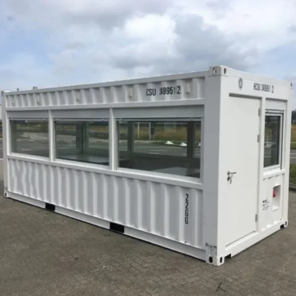 20 Fuß Bürocontainer mit Panoramafenstern – Ihr mobiler Kontrollraum