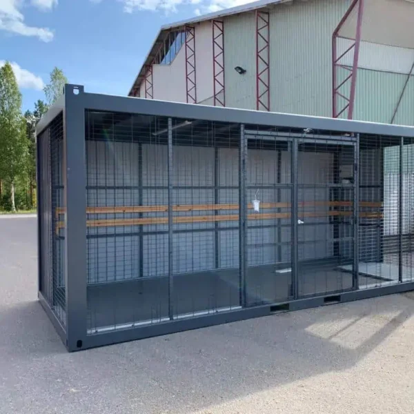 20 Fuß Müllcontainer mit Gitterwänden – Die sichere & belüftete Lösung